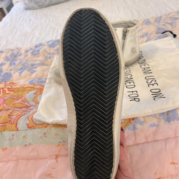 GOLDEN GOOSE Women's Slide with ice-gray suede star and white flash - Picture 6 of 7